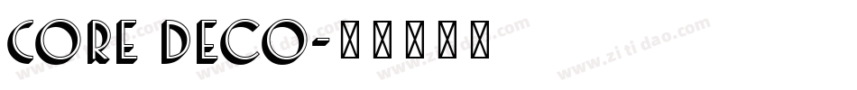Core Deco字体转换